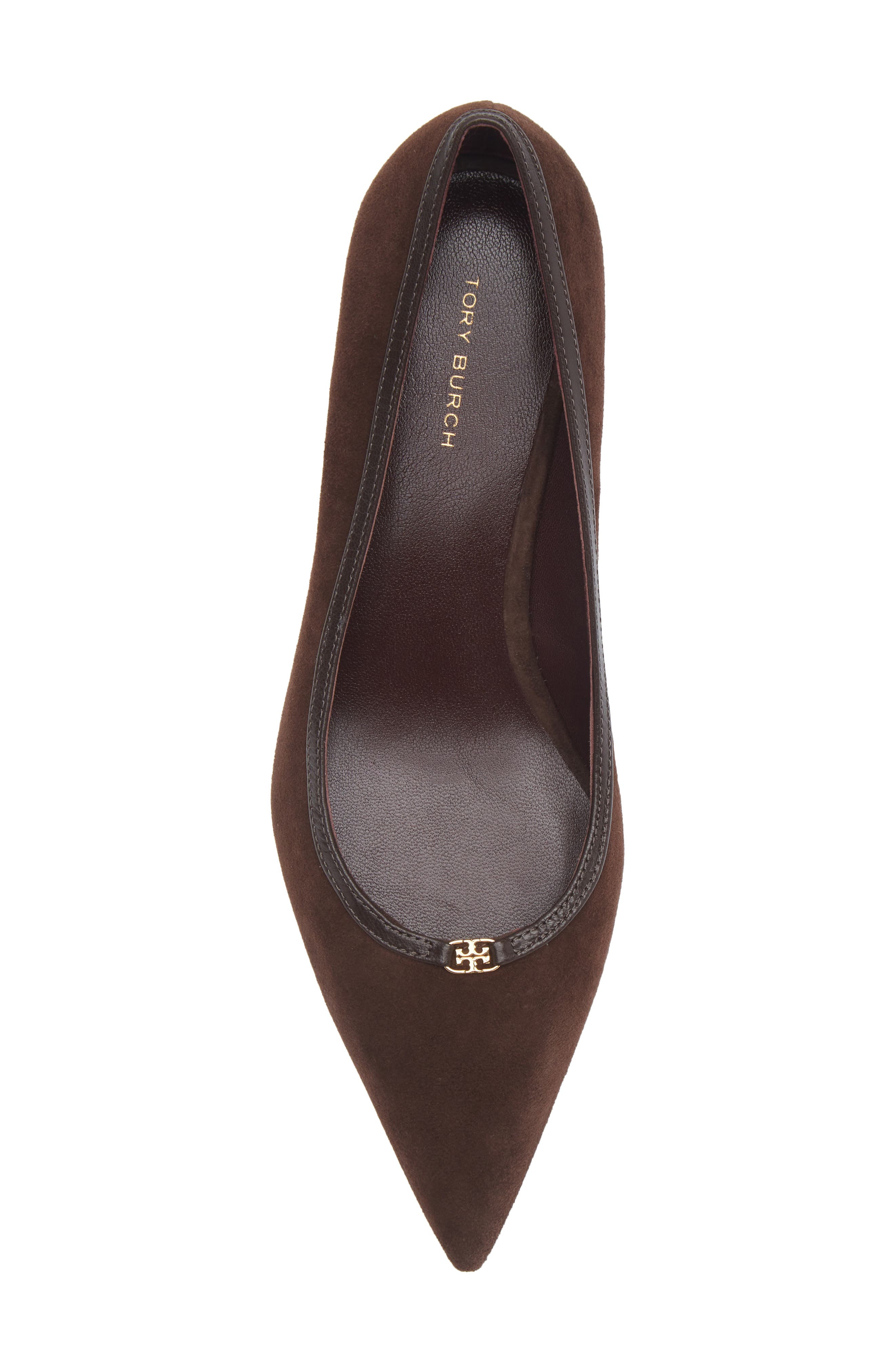 Double T Buckle Kitten Heel Pump, Alternate, color, DARK COCOA / DARK COCOA