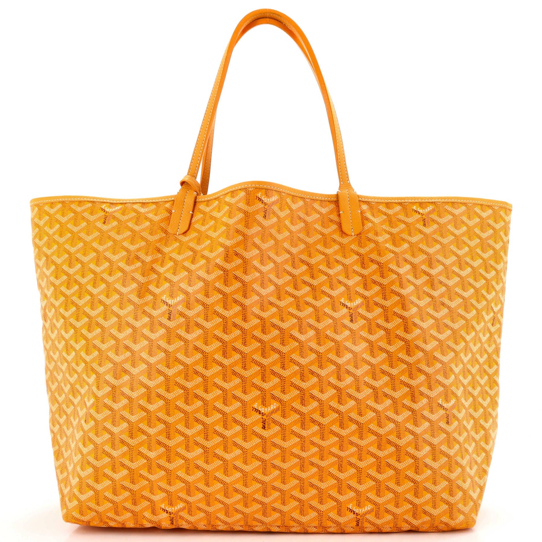 Pre-Owned Goyard Saint Louis Tote Coated Canvas GM, Alternate, color, Yellow