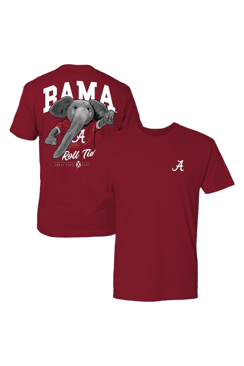 Men's Crimson Alabama Crimson Tide Rally Mascot T-Shirt, Main, color, Crimson