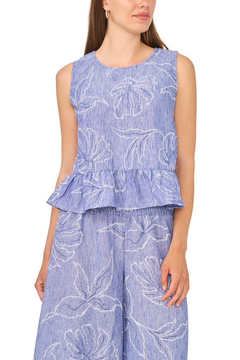 Embroidered Shell, Alternate, color, BASE BLUE