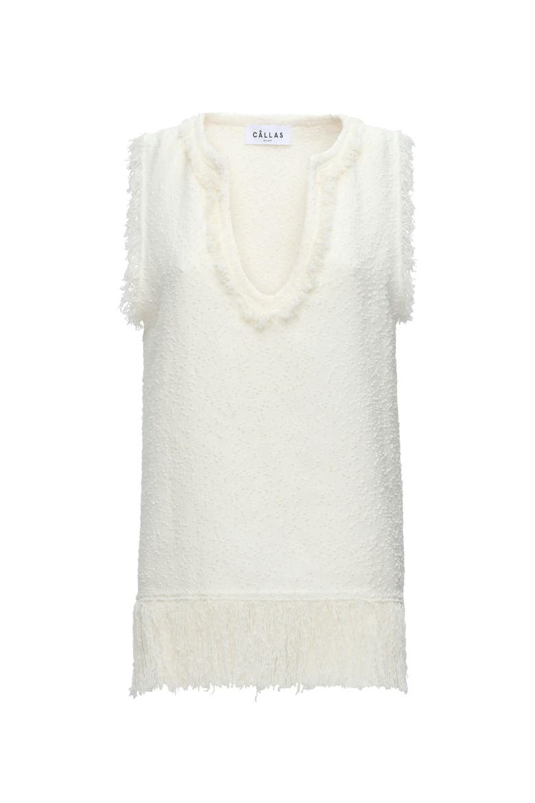 COMPORTA Fringe top, Main, color, White