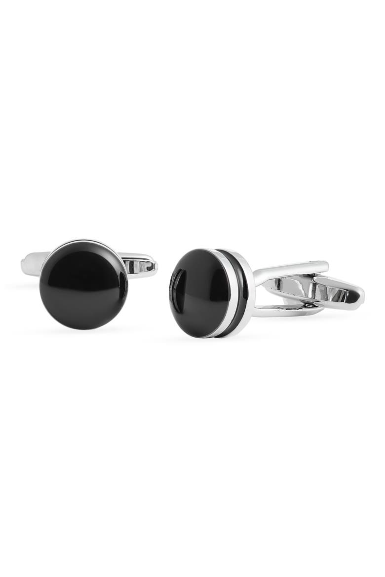 Ollie Cuff Links, Main, color, BLACK