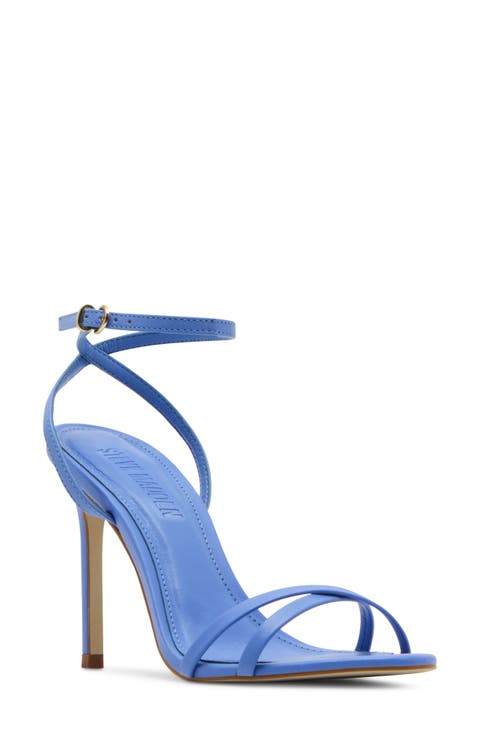 シューズ・サンダルその他 BALMAIN Woman Heeled sandals Blue EN1UR079TDMS 6EF Denim Safety Pin mules - Women | BALMAIN