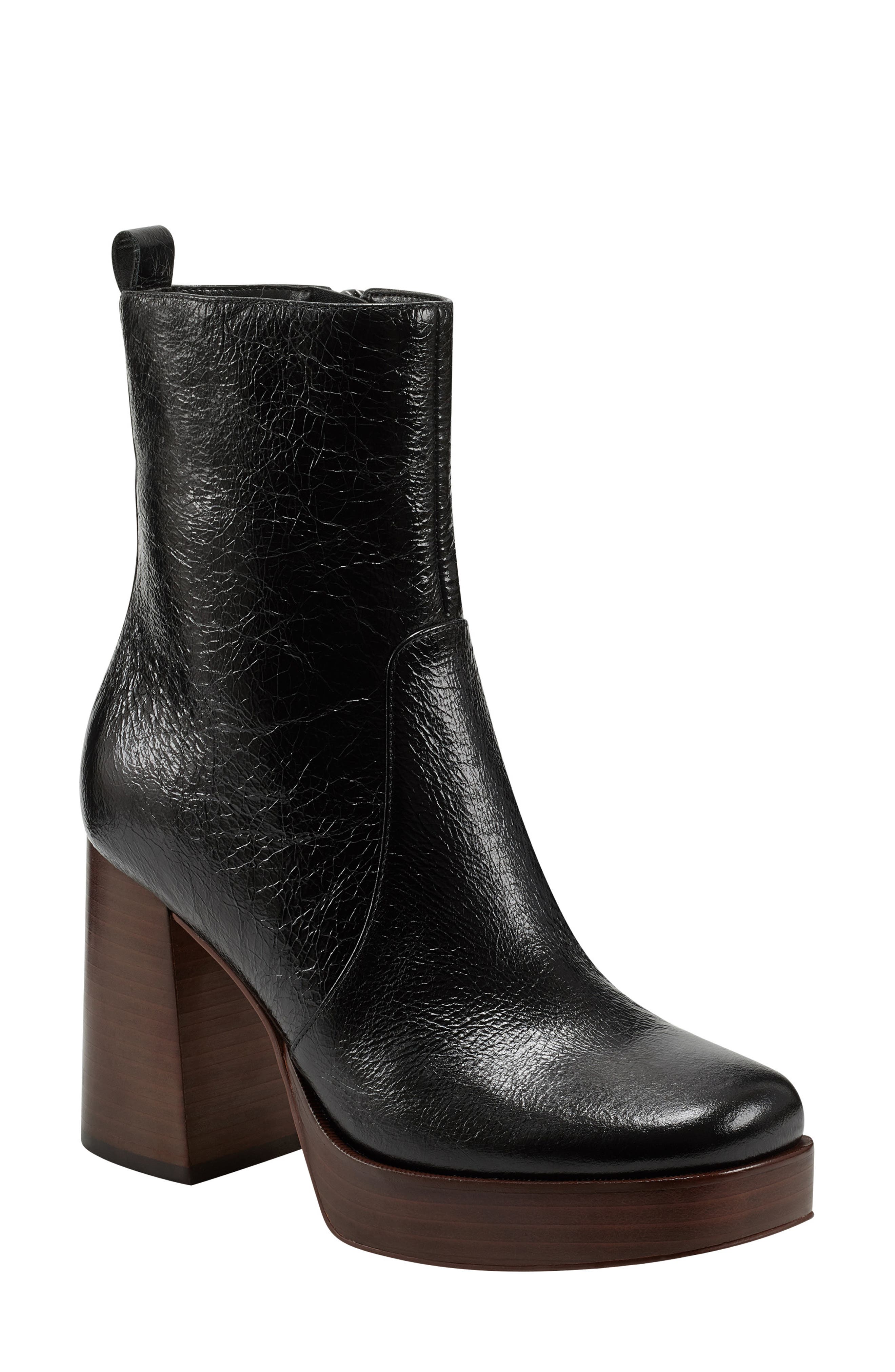 Marc Fisher LTD Marysa Block Heel Platform Bootie, Main, color, 