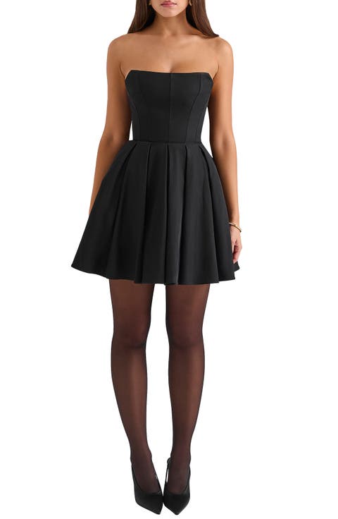 Emmanuela Strapless Fit & Flare Cocktail Dress (Regular & Long)