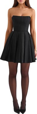 HOUSE OF CB Emmanuela Strapless Fit & Flare Cocktail Dress