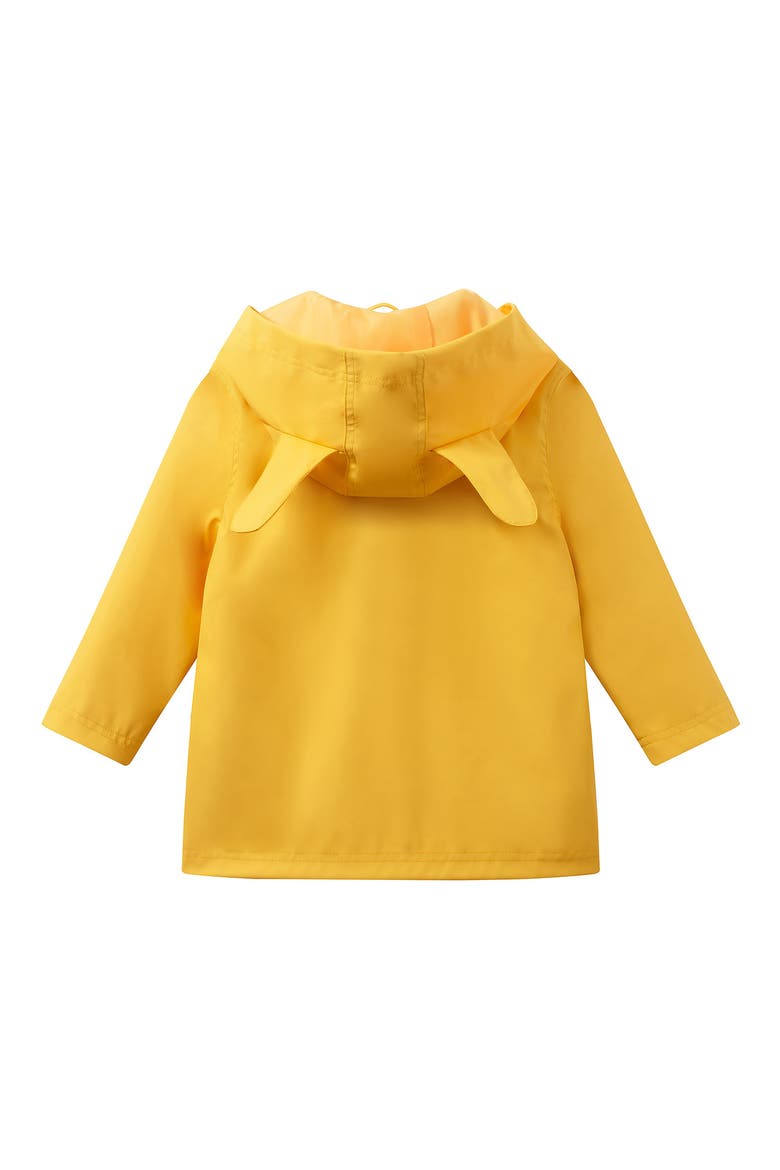 Kids' Patterned Rain Coat, Alternate, color, YELLOW DOG