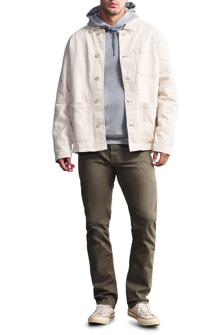 Bridge Straight Leg Jeans, Alternate, color, OLIVE DENIM