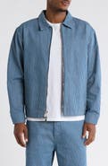 PacSun Initial Stripe Denim Chore Jacket