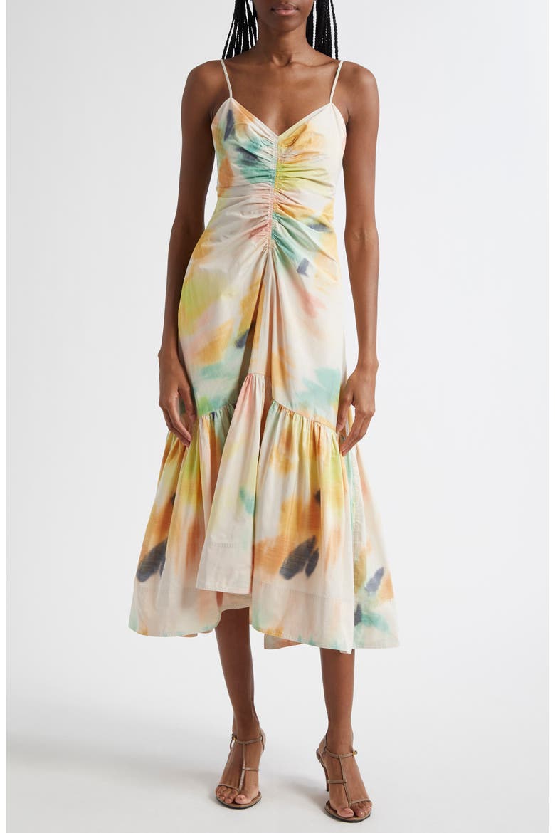 Lindsey Floral Print A-Line Dress, Main, color, FLORAL MULTI