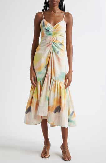 A.L.C. Lindsey Floral Print A-Line Dress