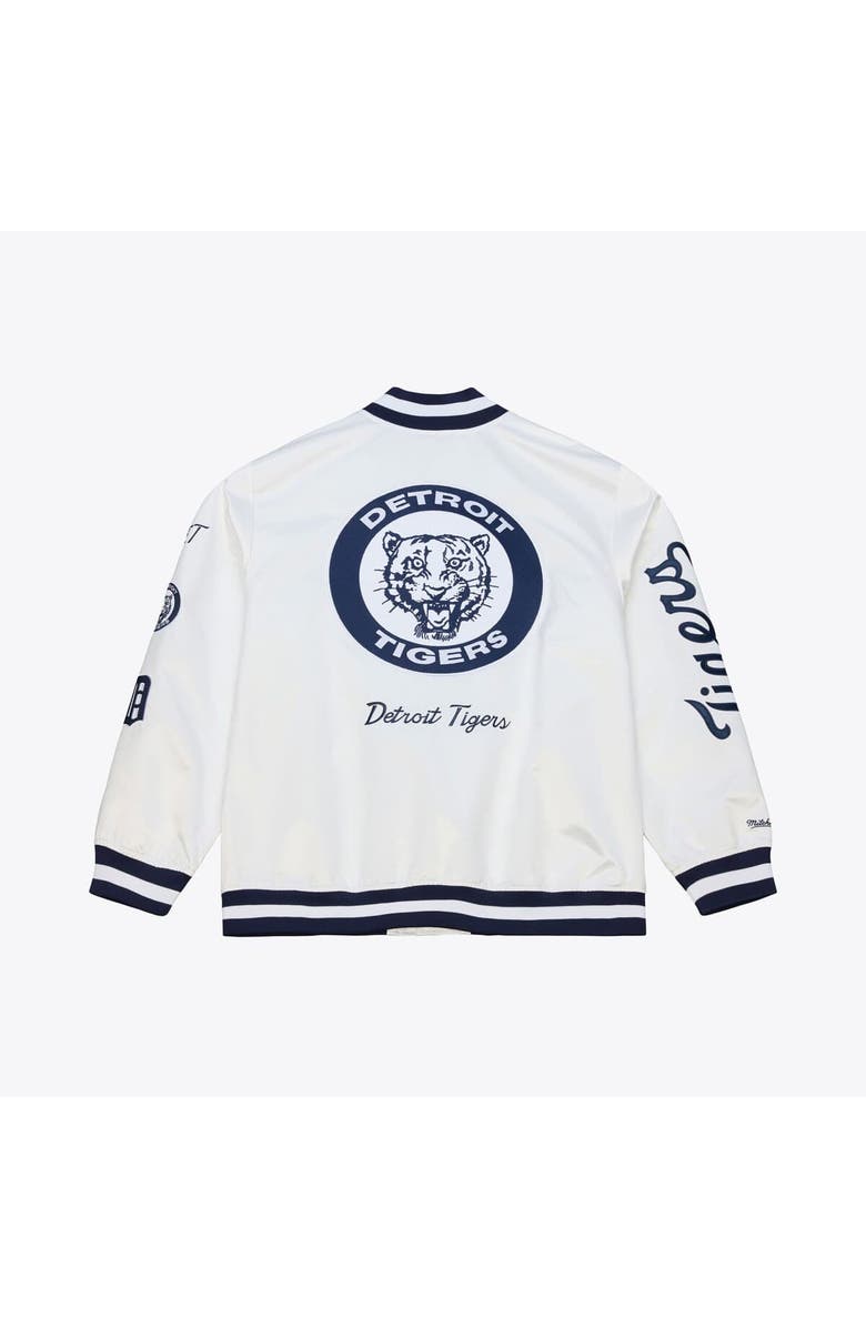 Mitchell & Ness Men's Mitchell & Ness White Detroit Tigers Cooperstown Collection Arctic Lightweight Satin Full-Snap Jacket, Alternate, color, White