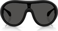 Moncler Cloche 135mm Polarized Pilot Shield Sunglasses