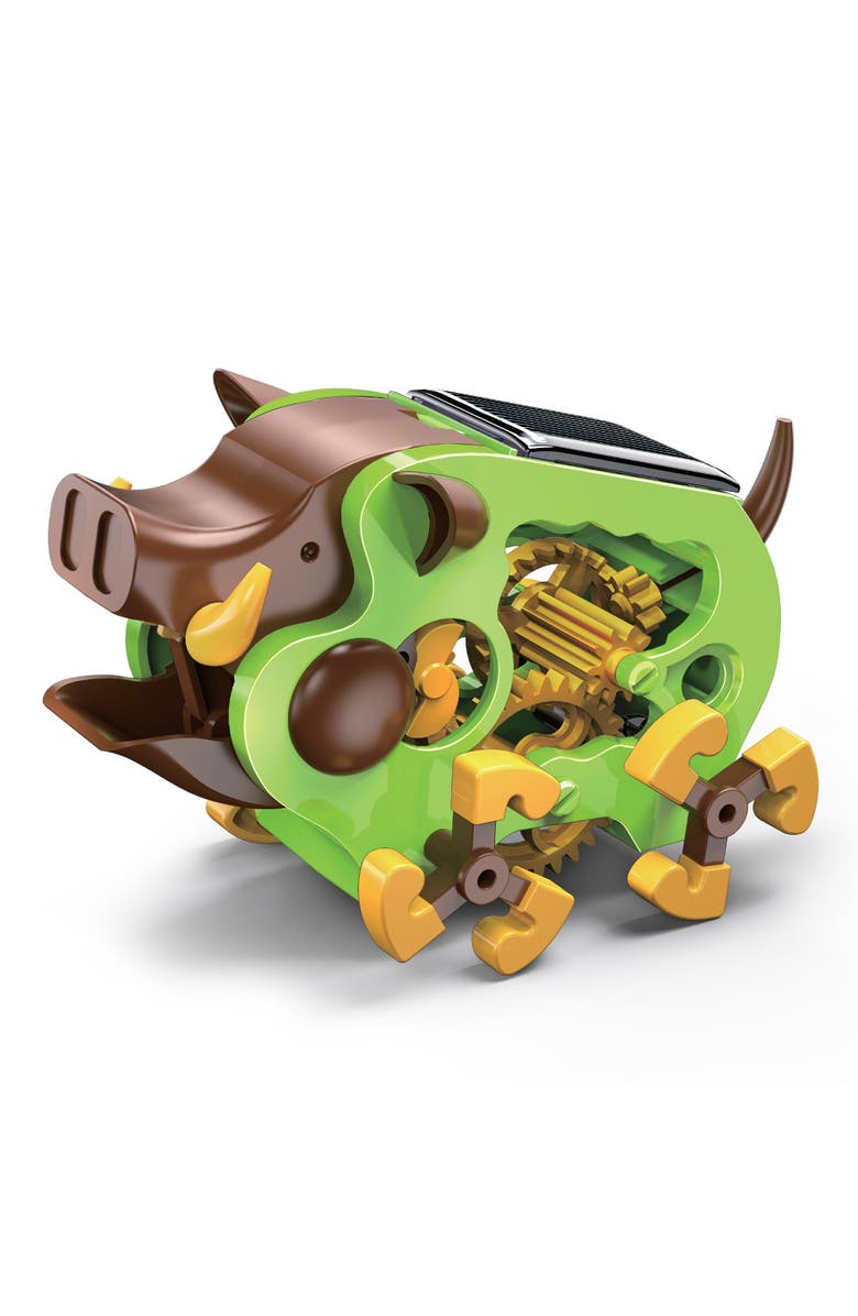 Teach Tech Tusk Wild Boar Solar Robot Crawler, Alternate, color, Multicolored