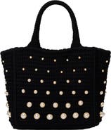 SANDRO Beaded crochet bag
