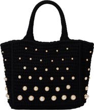 SANDRO Beaded crochet bag