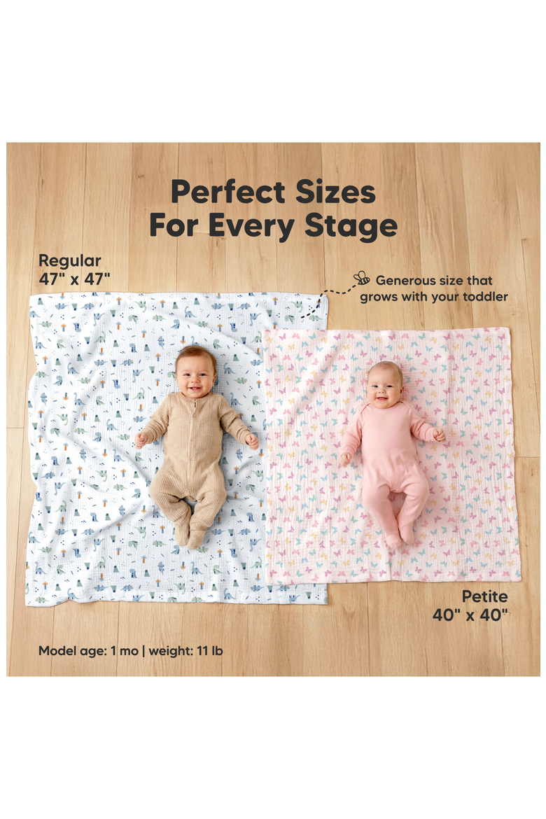 3-Pack Lyra Muslin Swaddle Blankets, Alternate, color, Diggers