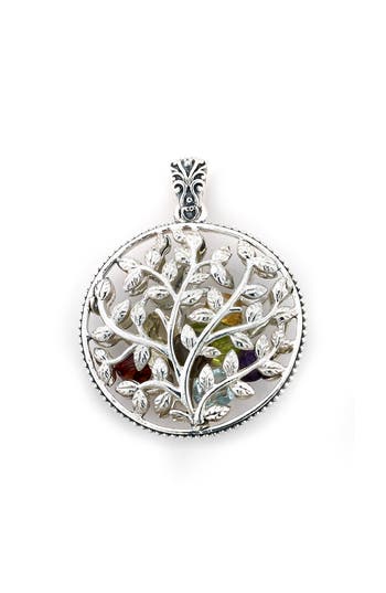 Samuel B. Round Tree Pendant In Multi