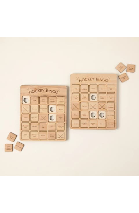 Hockey Bingo Set of 2 by Woodtech