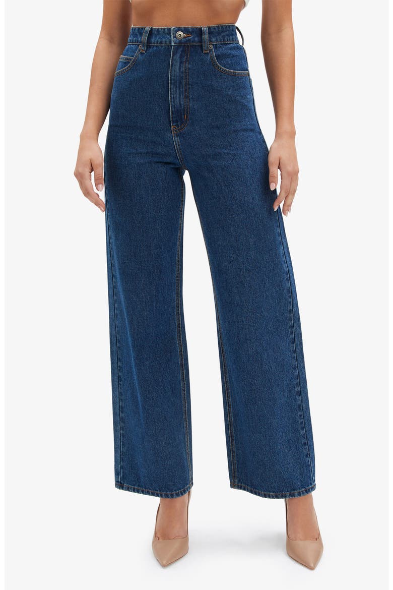 Cindy High Waist Wide Leg Jeans, Main, color, INDIGO