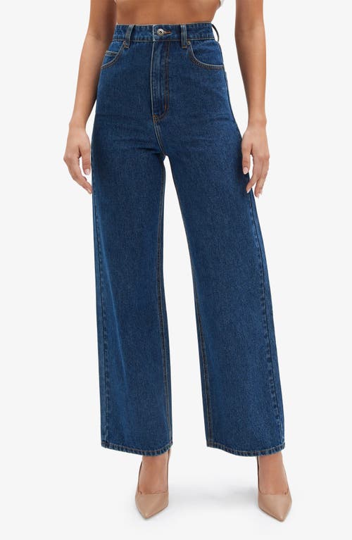 Bardot Cindy High Waist Wide Leg Jeans In Indigo