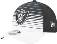 New Era Men's New Era  White/Black Las Vegas Raiders Adventure Gradient 9FORTY M-Crown A-Frame Adjustable Hat