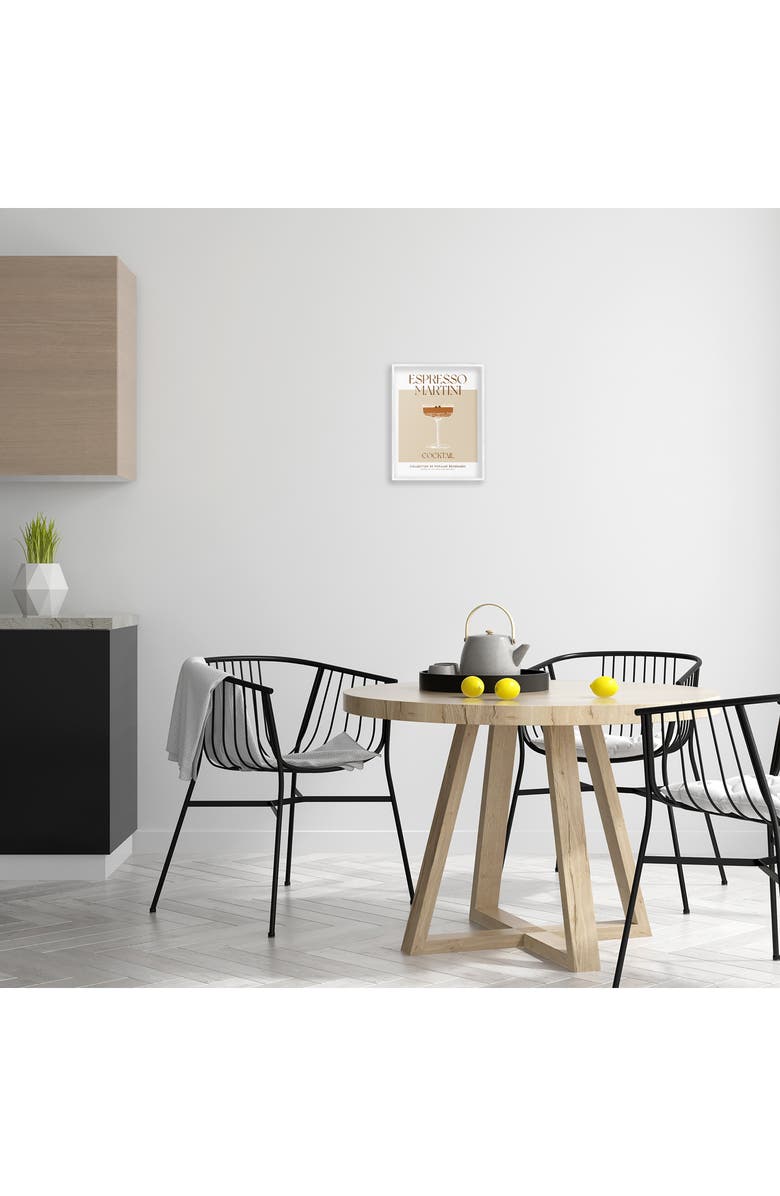 Stupell Industries Espresso Martini Framed Art Print, Alternate, color, Brown