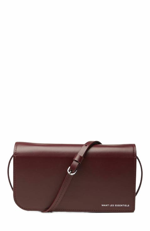 Arch Smooth Leather Wallet On Strap