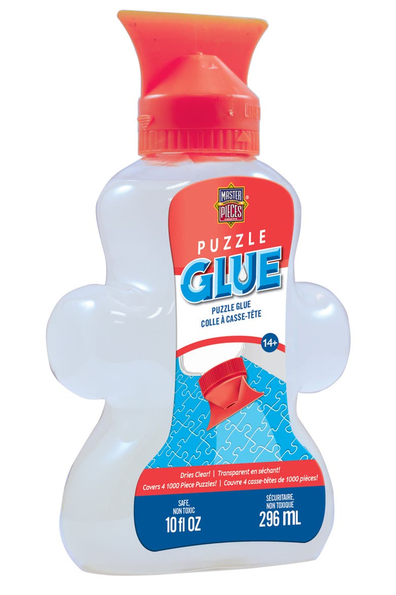 Jigsaw Puzzle Glue Shaped Bottle - 10 oz, Main, color, Multicolor