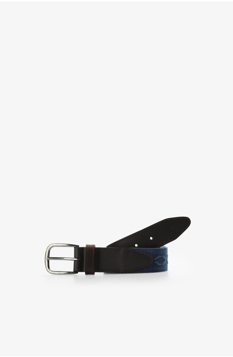 Scalpers Geometric print belt, Main, color, Blue