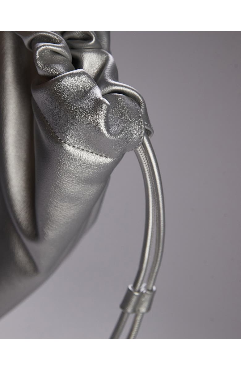 Topshop Gabi Oversized Faux Leather Clutch Bag, Alternate, color,