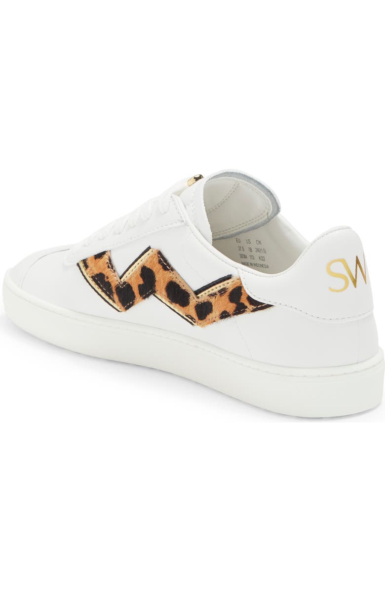 Stuart Weitzman Daryl Genuine Calf Hair Trim Sneaker, Alternate, color,