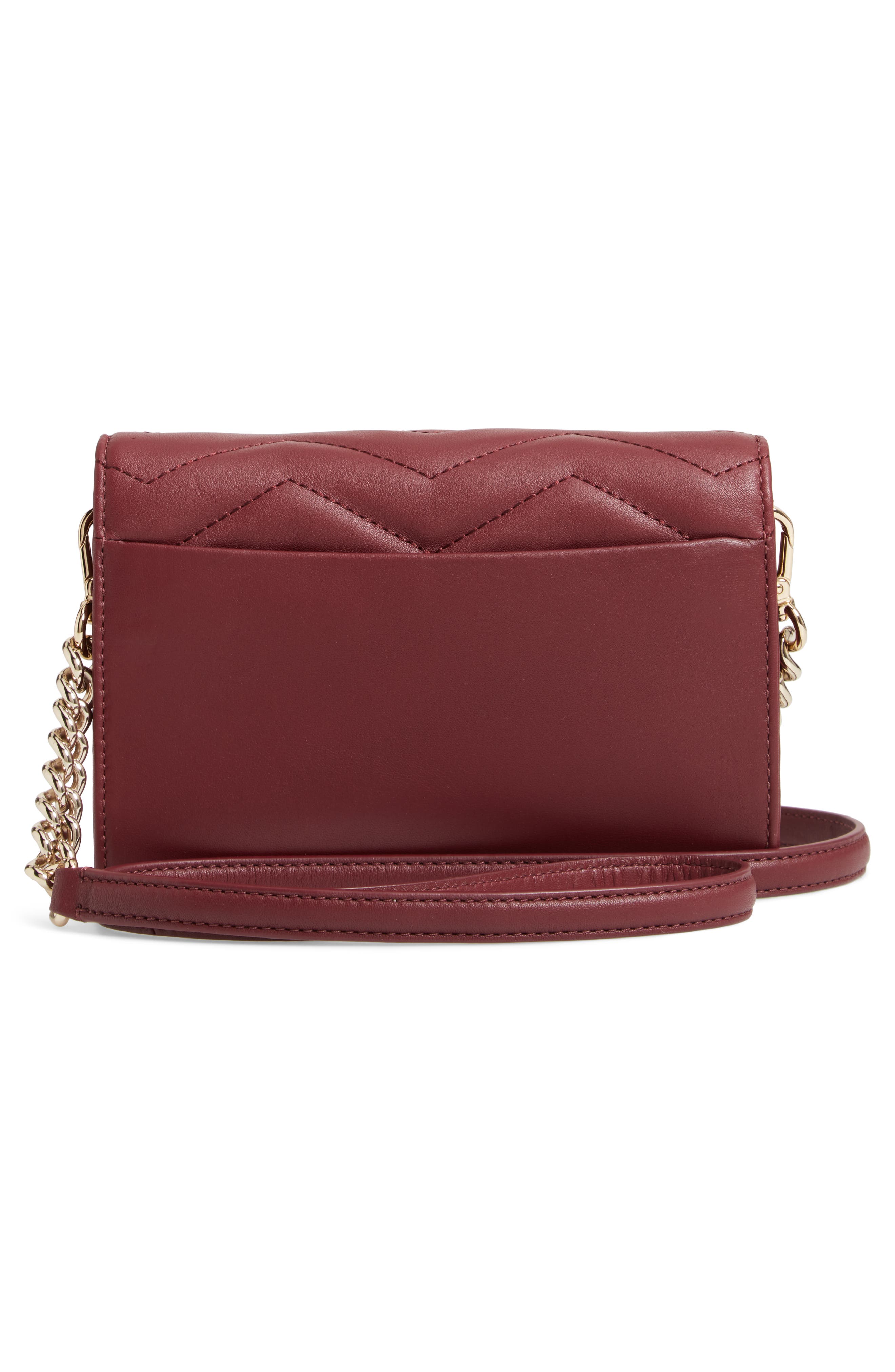 reese park – wyn quilted leather crossbody, Alternate, color, CHERRYWOOD