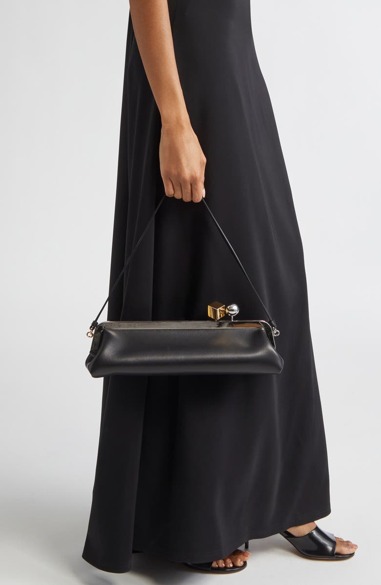 Jacquemus La Pochette Salon Leather Clutch, Alternate, color,