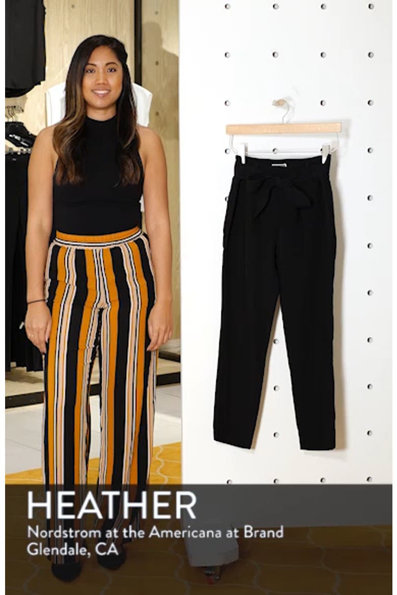 Tie Waist Ankle Pants video