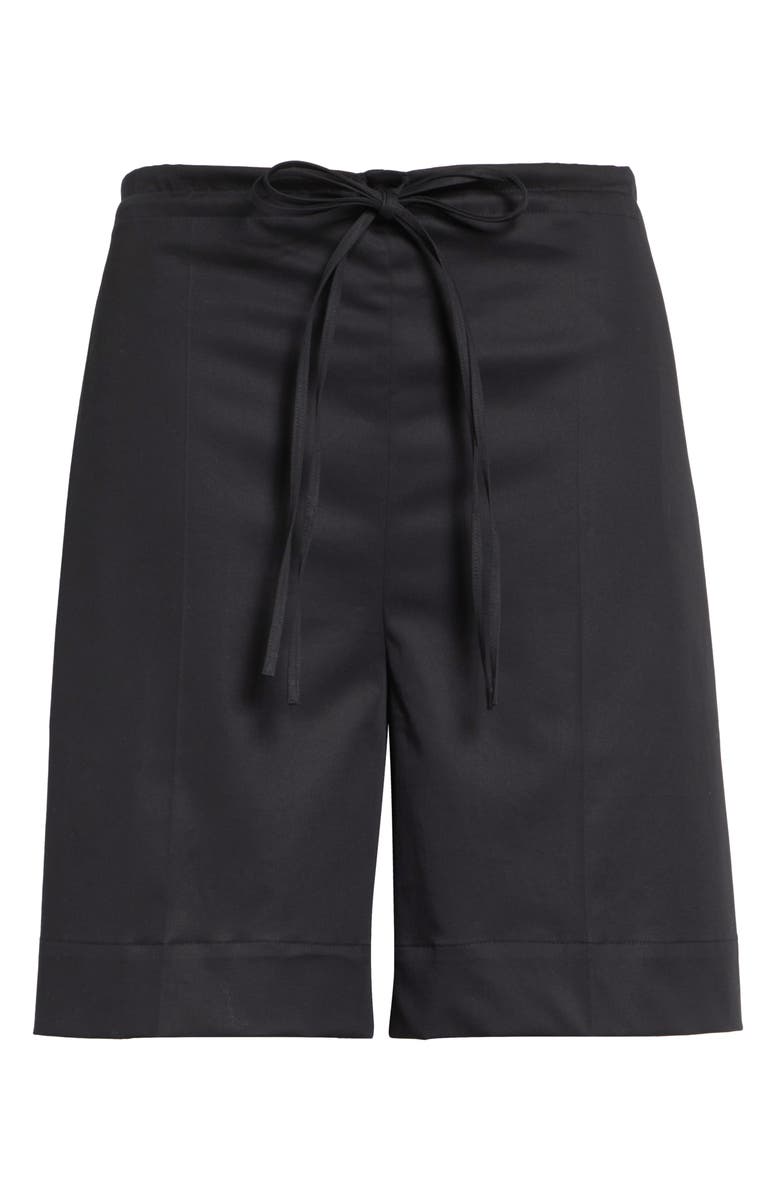 GIA STUDIOS Richie Cotton Blend Shorts, Alternate, color, Black