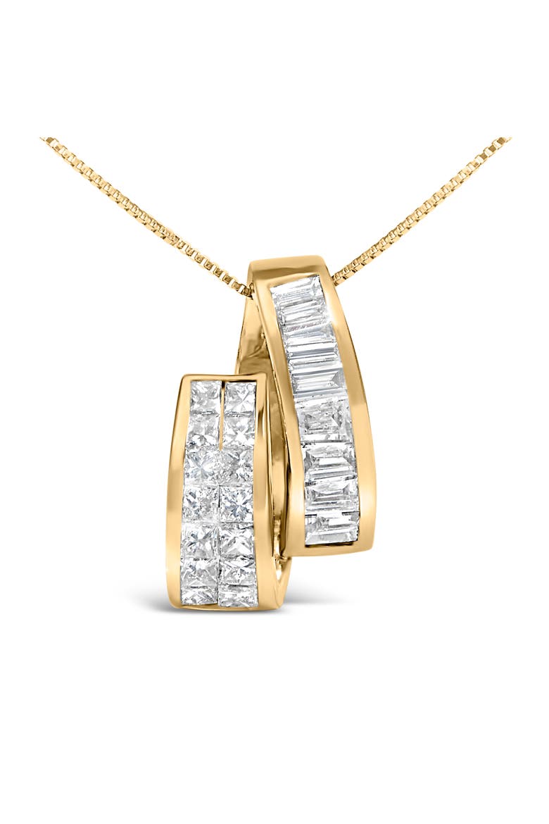 14K Yellow Gold 1 5/8 cttw Diamond Fashion Pendant Necklace, Alternate, color, Yellow