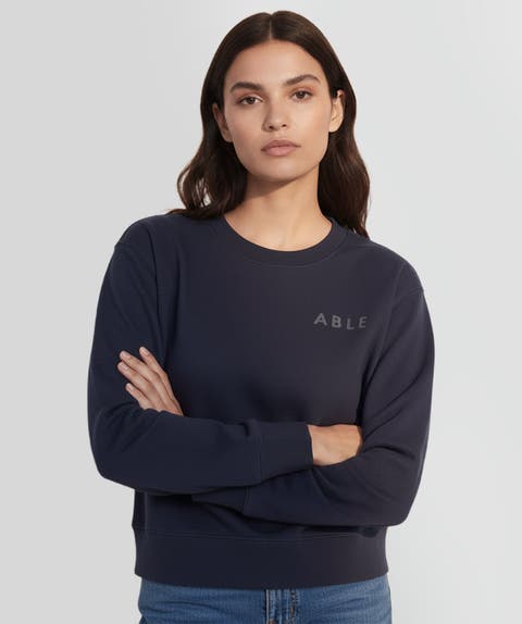 Signature Crew Sweatshirt Navy Ink