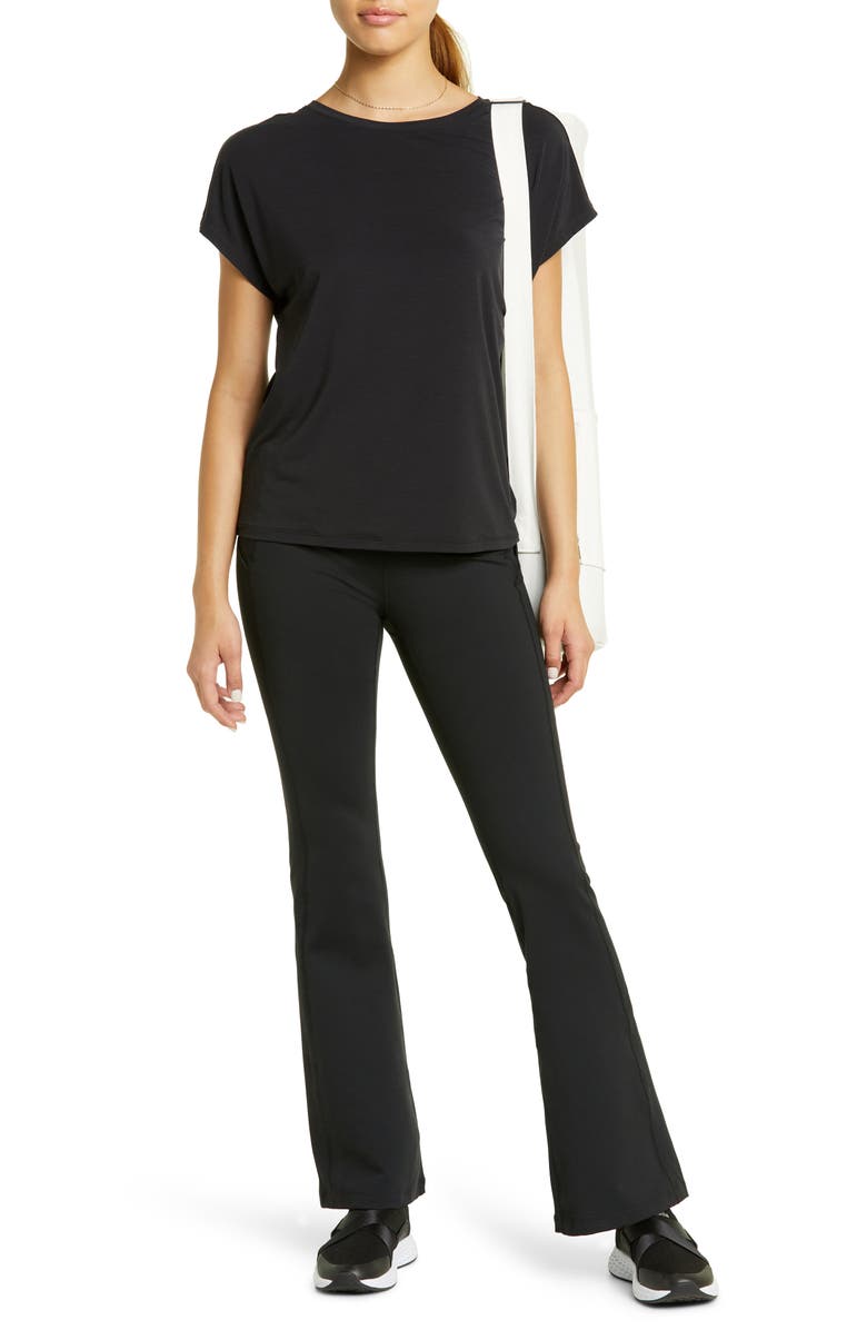 Zella Studio Twist Back T-Shirt, Alternate, color,