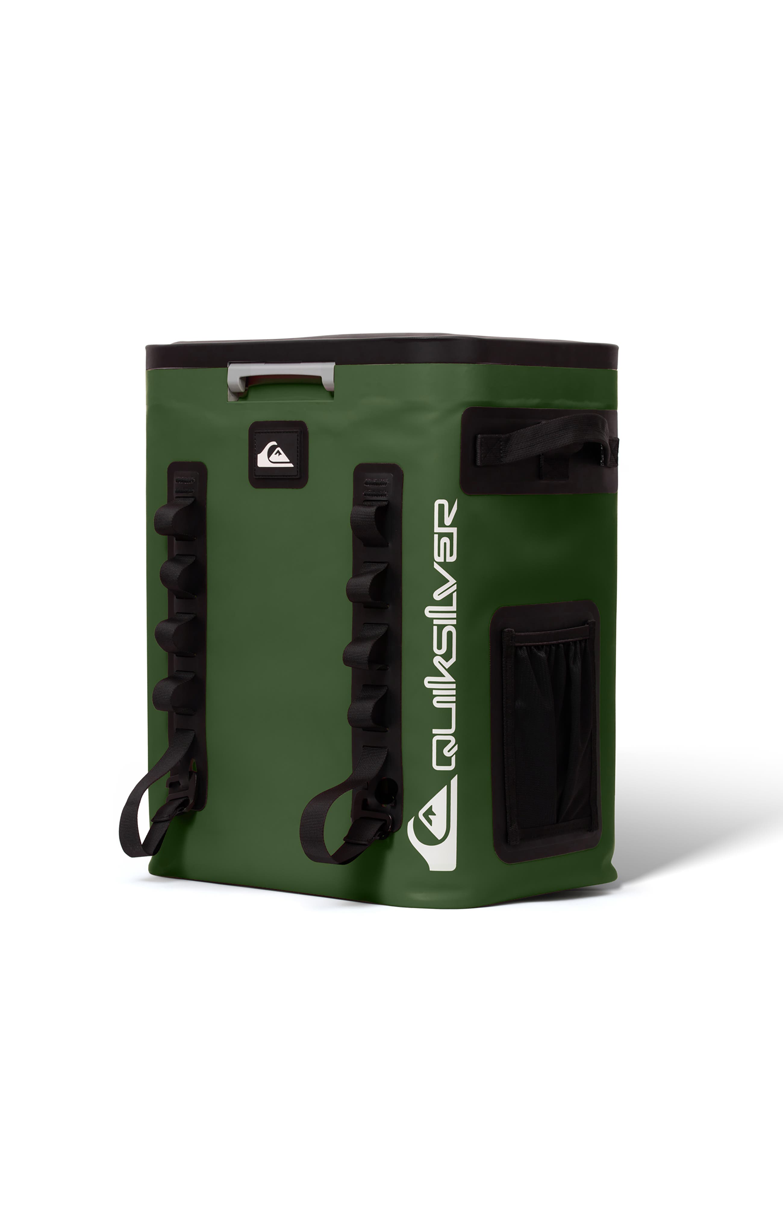 Coastal 20L Multi-Layer Insulated Zipperless Cooler Backpack with Bottle Opener, Alternate, color, Trekking Green