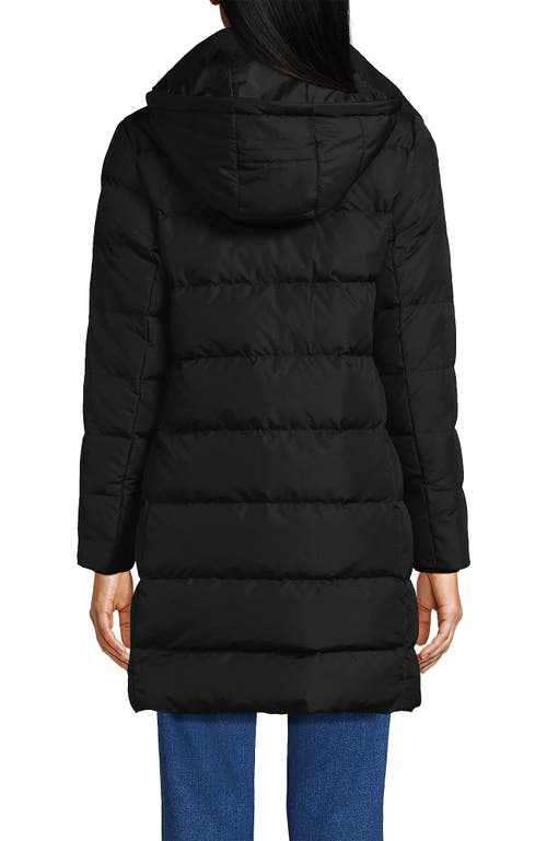 Lands' End Down Winter Coat In Black