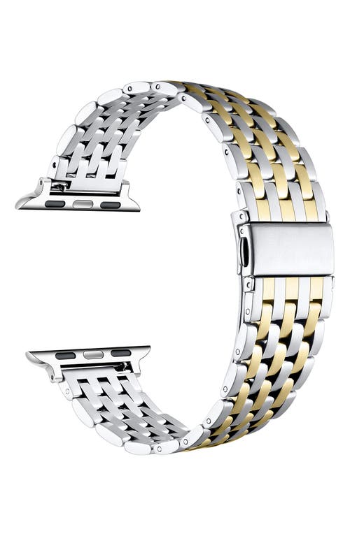 The Posh Tech Remy Stainless Steel Apple Watch® Watchband In Silver/gold