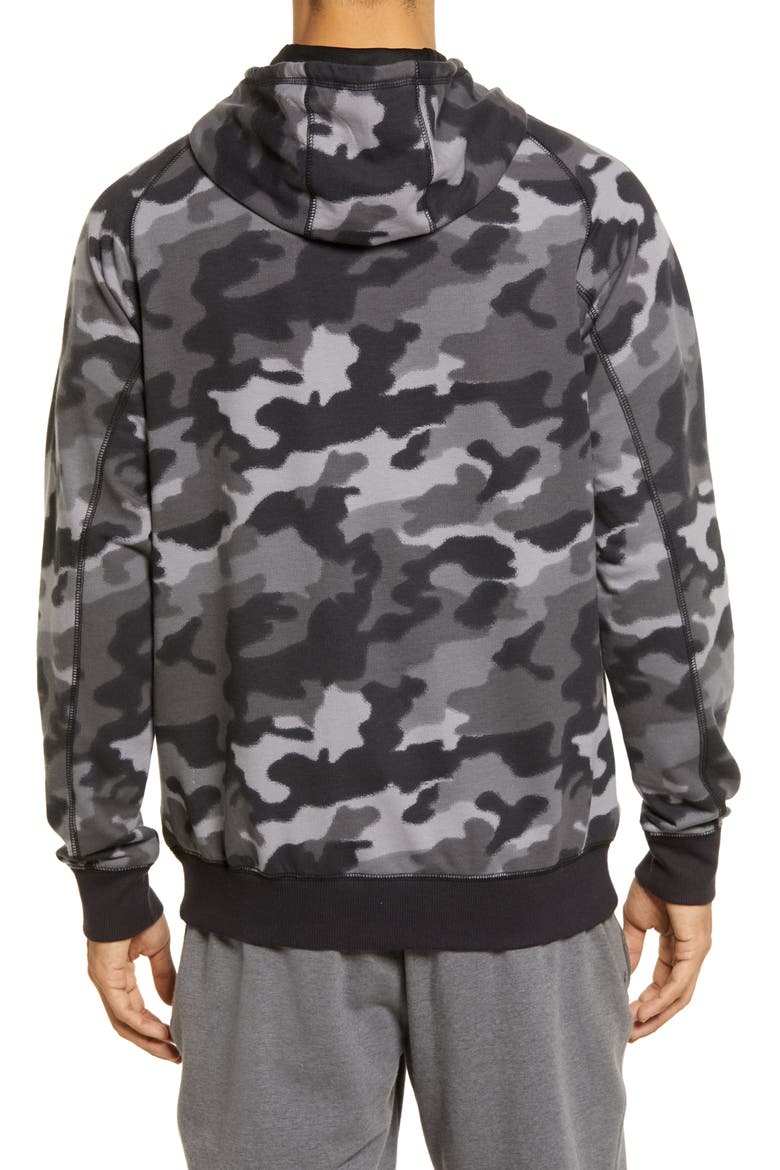 Men's Fleece Hoodie, Alternate, color, BLACK CAMO