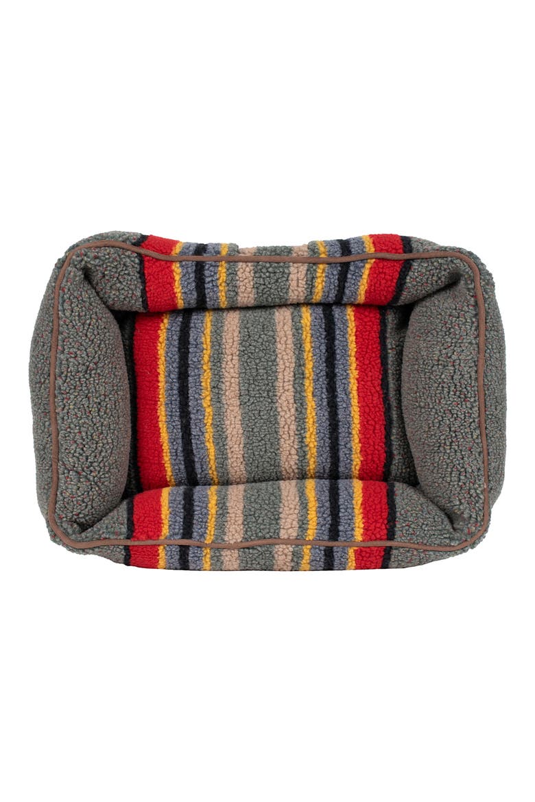 Vintage Camp Fleece Kuddler Pet Bed, Alternate, color, GREEN HEATHER