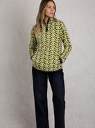 Weird Fish Reena 1/4 Zip Printed Microfleece