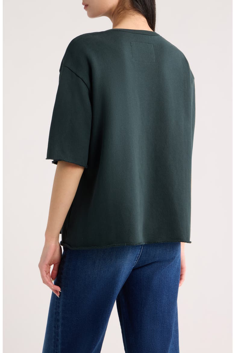 Perry Cotton Fleece Tee, Alternate, color, PINE