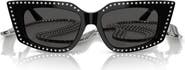 Jimmy Choo 52mm Cat Eye Sunglasses with Embellished Chain