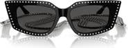 Jimmy Choo 52mm Cat Eye Sunglasses with Embellished Chain