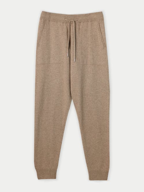 Gobi Mongolian Cashmere Cashmere  Jogger In Taupe