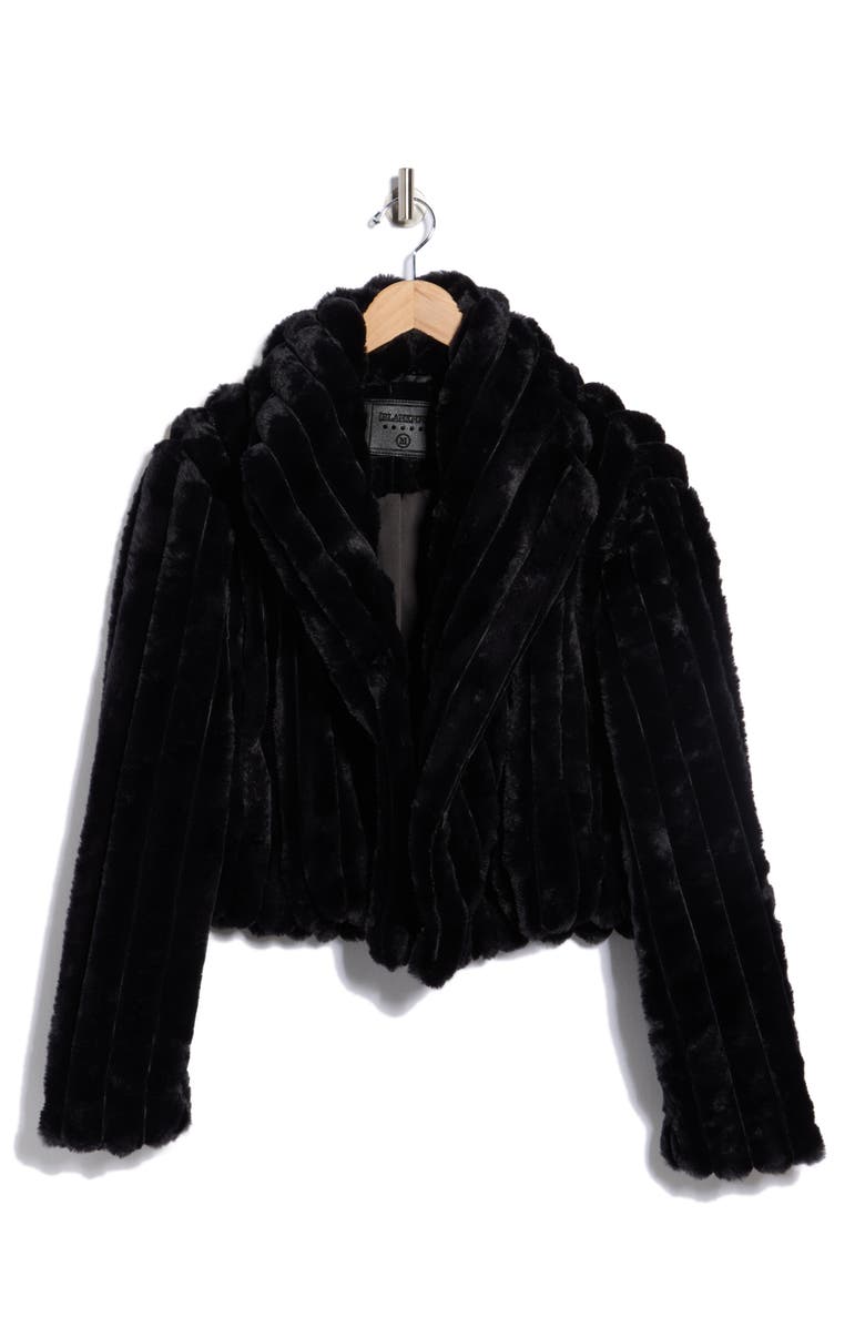 BLANKNYC Faux Fur Cropped Jacket, Main, color,